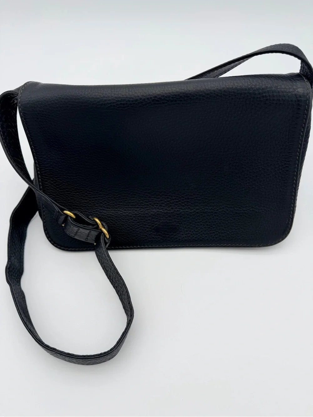 Coach Black Sonoma Flap Pebbled Leather Brass Hardware style J7E-4828